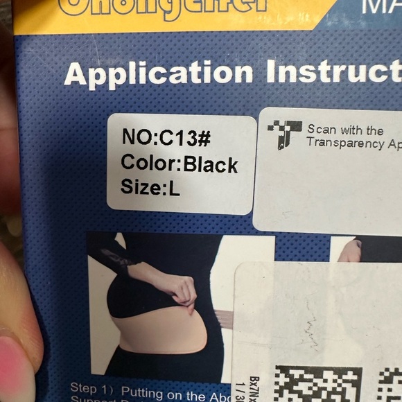 Adjustable Black Maternity Support Belt Size Large - Picture 2 of 3